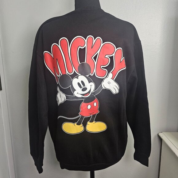 NEW Vintage Aesthetic Disney Mickey Mouse and Friends Black Sweatshirt Size S - Picture 3 of 6
